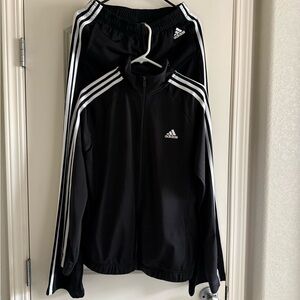 Adidas Black Jacket with White Logo